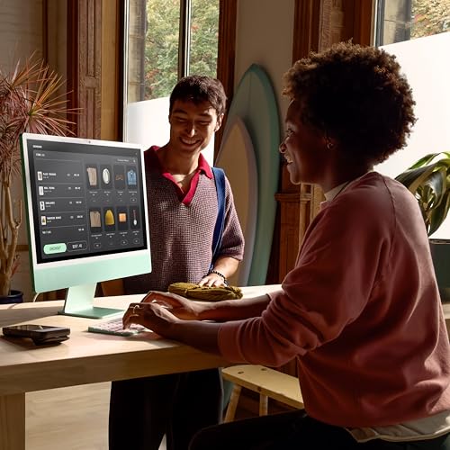 iMac 2024 desk setup Silver