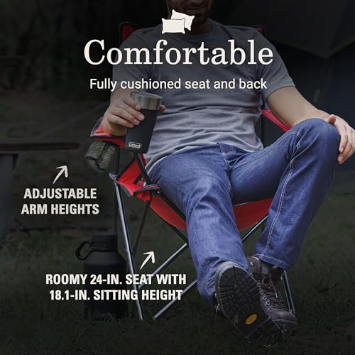Coleman camping chair with cup holder
