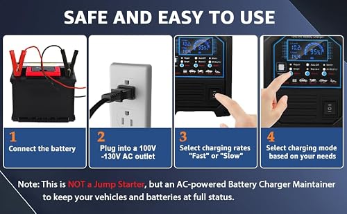 PCHH automotive battery charger front panel