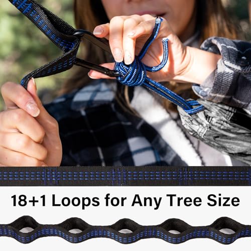 Kootek SP5112 hammock set up between trees