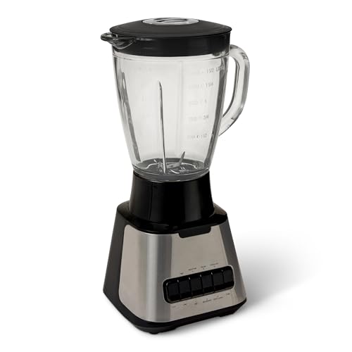 Basics 700W Countertop Blender black and silver