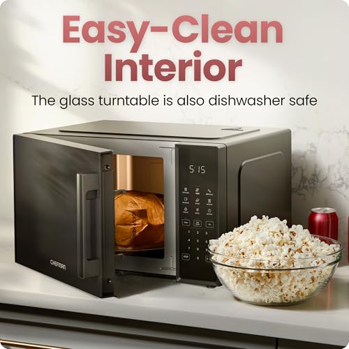 Chefman microwave display showing Eco Mode settings