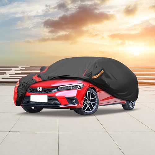 Car cover exterior fit on sedan