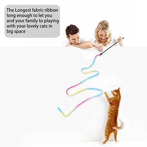 Two-piece cat wand toy set