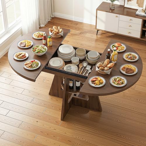 Fabulcozy extendable table in walnut finish