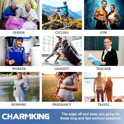 CHARMKING 15-20 mmHg support socks set
