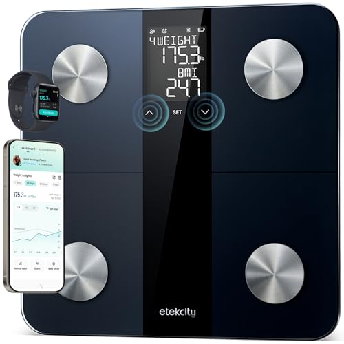 Etekcity Upgraded Smart Scale Ash Black top view