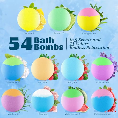 RelaxRose bath bomb vibrant color variety