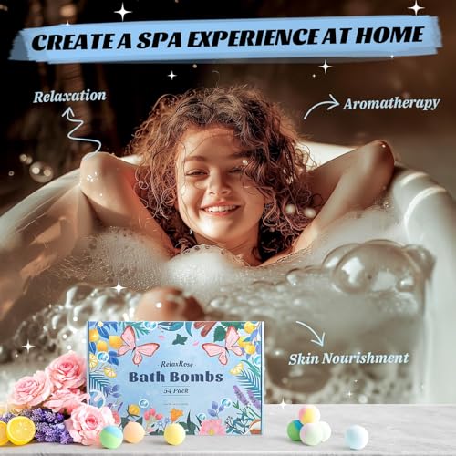 RelaxRose bulk bath bomb set for spa use