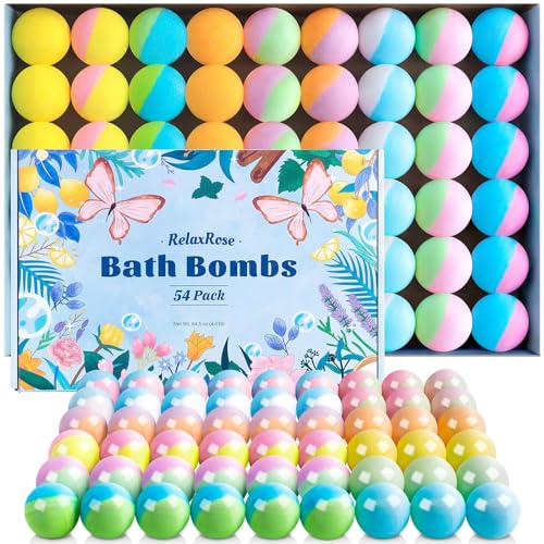 RelaxRose bath bombs displayed for gifting