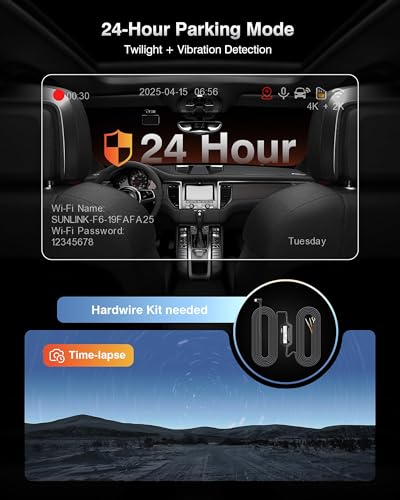 FAIMEE 4K Dash Cam mounting hardware and accessories