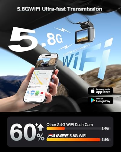 FAIMEE dash cam dual-lens recording setup