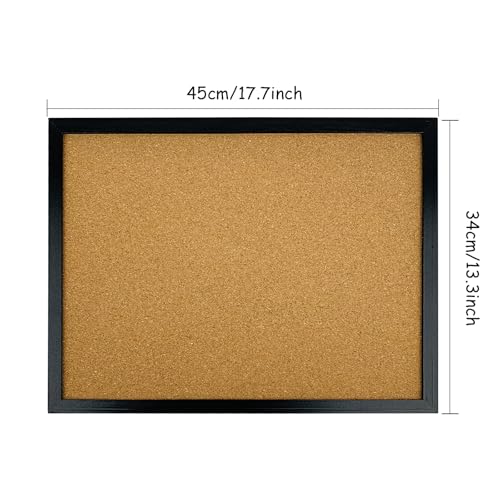 F066 cork board with black frame