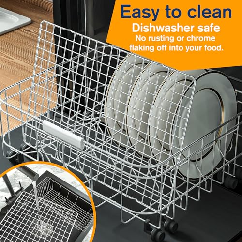 Cooling rack inside a baking sheet pan