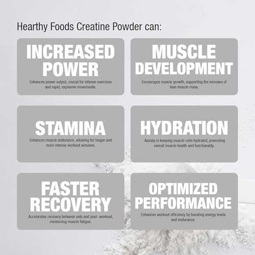 HEARTHY FOODS creatine supplement packaging