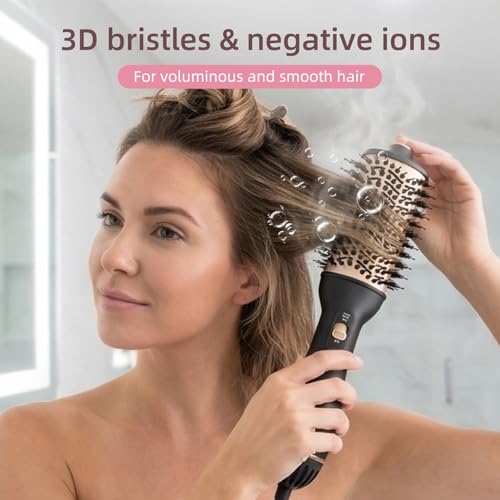 LED temperature display on the Hupifaz straightening brush