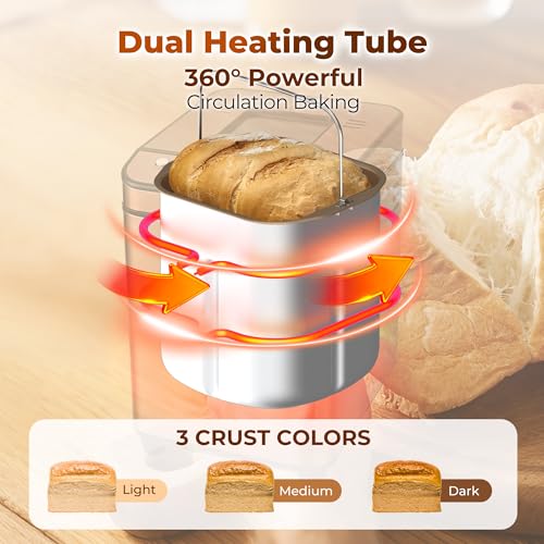 Bread maker with open lid view