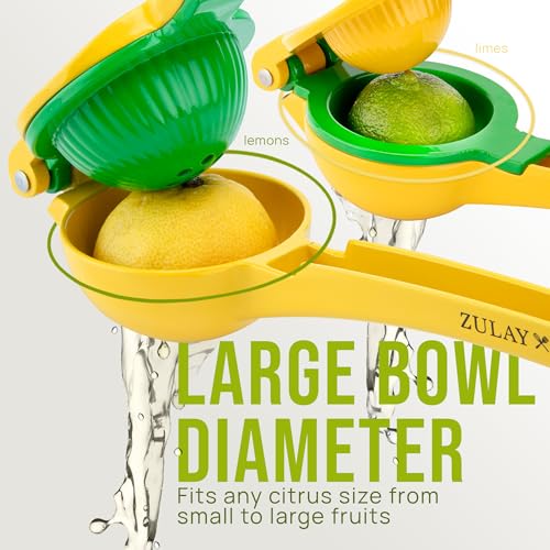 Manual lemon and lime juicer side view