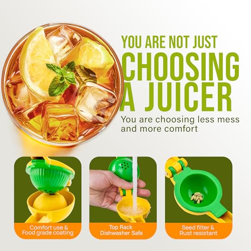 Ergonomic handle of the Zulay lemon squeezer