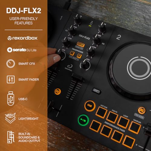 AlphaTheta DDJ-FLX2 black finish