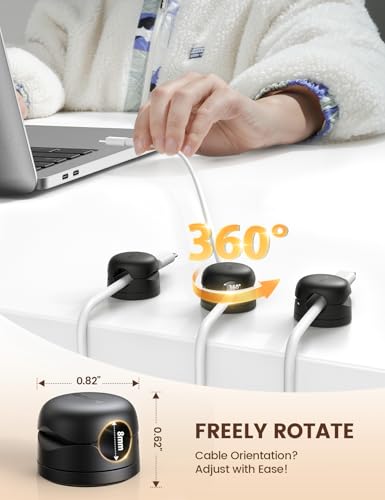 Lamicall cable clip 360 degree rotation feature