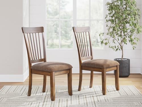 Front view of Berringer spindle-back dining chair