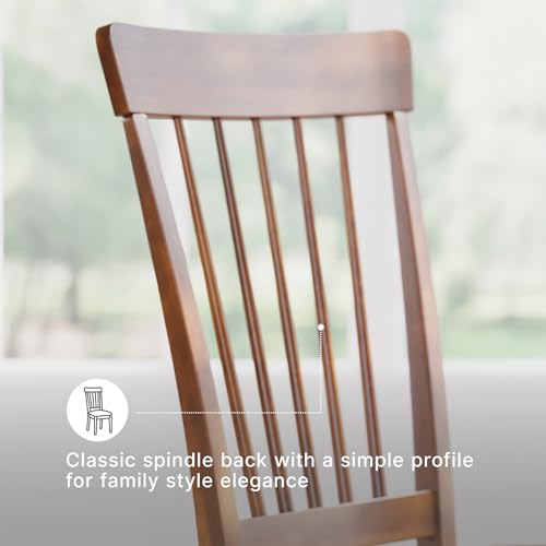 Berringer chair rustic wood finish detail
