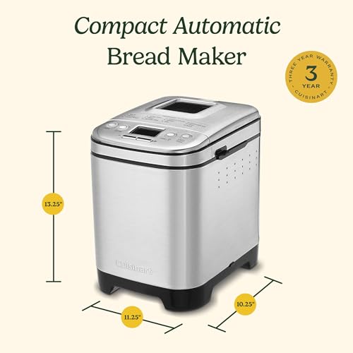 Fresh loaf of bread inside Cuisinart machine