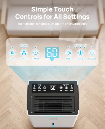 Aiusevo 21-Pint Dehumidifier in a laundry room