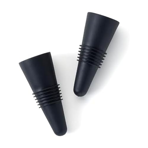 Rabbit Wine Bottle Stoppers set of 2 in black