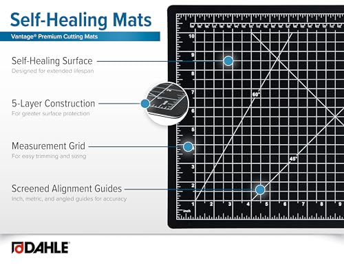 Black surface of Dahle 24x36 mat