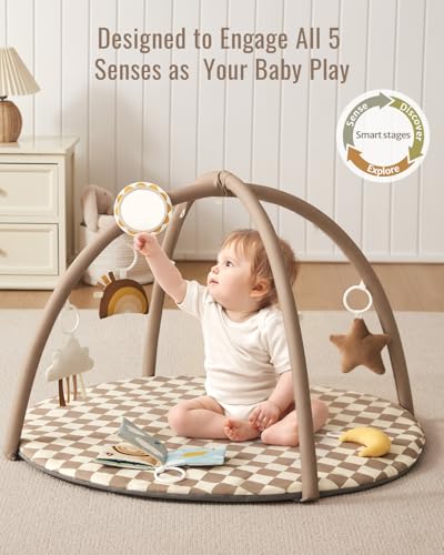 Six detachable developmental toys for infants