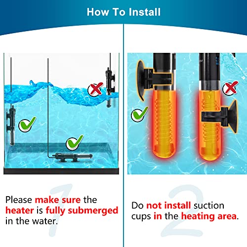 DaToo D1 heater with included sticker thermometer