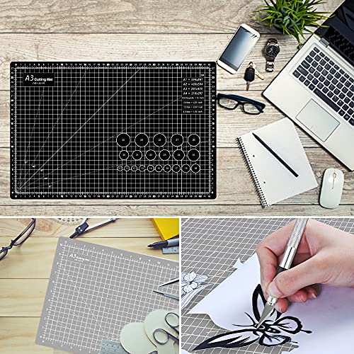 Double sided surface detail of the A3 sewing mat