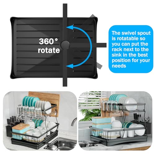 Side view of 7 code black dish rack