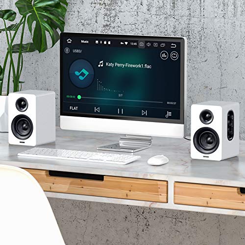 Sanyun SW208 audio system setup on a desk
