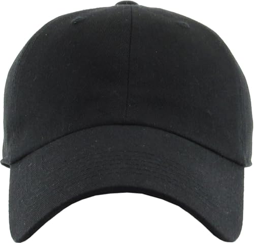 Side profile of KBETHOS black baseball cap