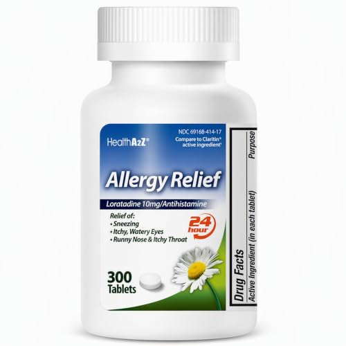HealthA2Z Loratadine 300 count bottle front view