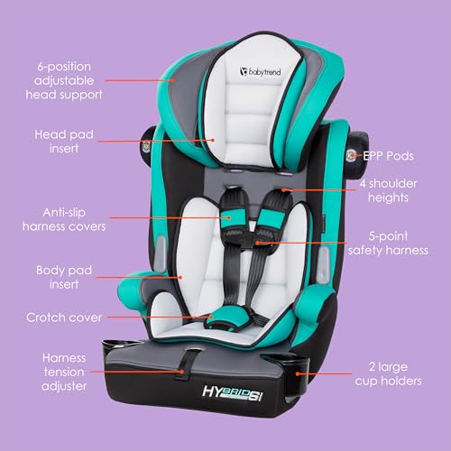 Baby Trend Hybrid SI side profile in Hoboken Teal