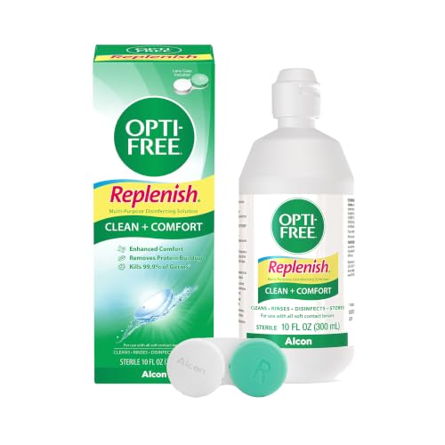 Opti-Free Replenish Contact Lens Solution 10 oz bottle front