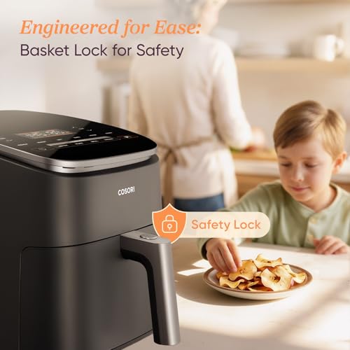 Rear ventilation of the air fryer