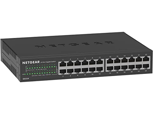 NETGEAR GS324 24-Port Gigabit Ethernet Unmanaged Network Switch