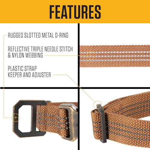 Close up of Carhartt Dog Collar duck canvas texture