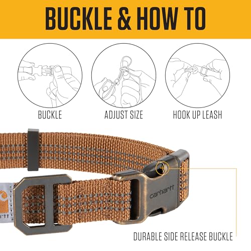 Carhartt Dog Collar reflective stitching detail