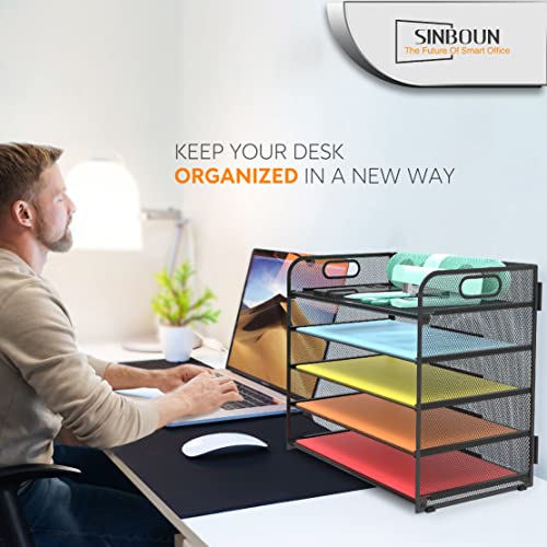 Sinboun desktop organizer with handle detail
