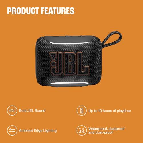 JBL Go 5 Black stereo pairing