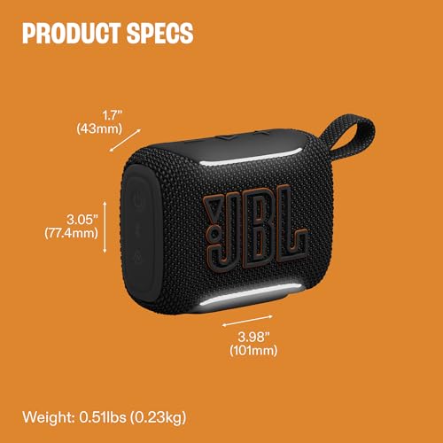 JBL Go 5 Black side profile