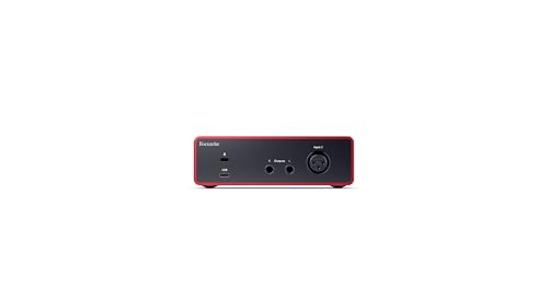Focusrite USB-C interface back panel ports