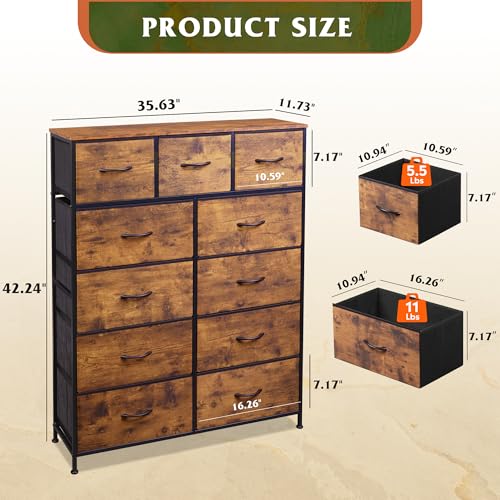 Side profile of WLIVE fabric dresser