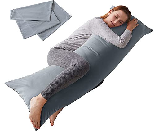 ELNIDO QUEEN Body Pillow 20x54 Grey